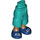 LEGO Dark Turquoise Hip with Shorts with Cargo Pockets with Dark Blue Shoes (2268)