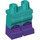 LEGO Dark Turquoise Hips and Legs with Dark Purple Boots (3815 / 73439)