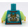 LEGO Donker turquoise Mei Minifiguur Torso (973 / 76382)