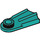 LEGO Turquoise foncé Minifig Flipper  (10190 / 29161)
