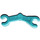 LEGO Dark Turquoise Minifig Mechanical Bent Arm (30377 / 49754)