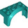 LEGO Dark Turquoise Mudguard Brick 2 x 4 x 2 with Wheel Arch (3387)