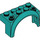 LEGO Dark Turquoise Mudguard Brick 2 x 4 x 2 with Wheel Arch (3387)