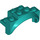 LEGO Dark Turquoise Mudguard Brick 2 x 4 x 2 with Wheel Arch (35789)