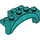 LEGO Donker Turquoise Spatbord Steen 2 x 4 x 2 met Wiel Boog (35789)