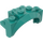 LEGO Donker Turquoise Spatbord Steen 2 x 4 x 2 met Wiel Boog (35789)
