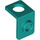 LEGO Dark Turquoise Neck Bracket with Stud with Thicker Back Wall (28974)