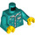 LEGO Dark Turquoise Pajamas Torso with Snowflakes (973 / 76382)