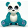 LEGO Dark Turquoise Panda with Blue Eyes and Lavender Paws (67782 / 67783)