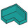 LEGO Donker Turquoise Paneel 1 x 2 x 2 Hoek met Afgeronde hoeken (31959 / 91501)