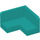 LEGO Dark Turquoise Panel 1 x 2 x 2 Corner with Rounded Corners (31959 / 91501)