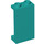 LEGO Donker Turquoise Paneel 1 x 2 x 3 met zijsteunen - holle noppen (35340 / 87544)