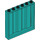 LEGO Mørk Turkis Panel 1 x 6 x 5 med Corrugation (23405)