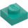 LEGO Dark Turquoise Plate 1 x 1 (3024 / 30008)