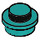 LEGO Donker turquoise Plaat 1 x 1 Rond (6141 / 30057)