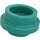 LEGO Donker turquoise Plaat 1 x 1 Rond (6141 / 30057)