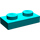 LEGO Dark Turquoise Plate 1 x 2 (3023)