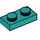 LEGO Dark Turquoise Plate 1 x 2 (3023)
