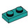 LEGO Turquoise foncé assiette 1 x 2 (3023 / 28653)