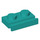 LEGO Turquoise foncé assiette 1 x 2 avec Porte Rail (32028)