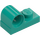 LEGO Donker turquoise Plaat 1 x 2 met Pin Gat (11458)