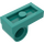 LEGO Donker Turquoise Plaat 1 x 2 met Pin Gat (11458)