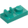 LEGO Turquoise Foncé assiette 1 x 2 avec Haut Clip sans écart (44861)