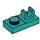 LEGO Dunkles Türkis Platte 1 x 2 mit oben Clip ohne Lücke (44861)