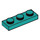 LEGO Dark Turquoise Plate 1 x 3 (3623)