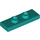 LEGO Donker turquoise Plaat 1 x 3 met 2 Noppen (34103)