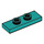 LEGO Turquoise foncé assiette 1 x 3 avec 2 Goujons (34103)