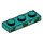 LEGO Donker Turquoise Plaat 1 x 3 met Camouflage Unikitty Harten (3623 / 39397)