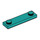 LEGO Donker turquoise Plaat 1 x 4 met Twee Noppen met groef (41740)