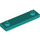 LEGO Donker turquoise Plaat 1 x 4 met Twee Noppen met groef (41740)