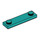 LEGO Donker Turquoise Plaat 1 x 4 met Twee Studs met groef (41740)