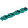 LEGO Turquoise Foncé assiette 1 x 8 (3460)