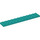 LEGO Donker Turquoise Plaat 2 x 12 (2445)