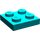 LEGO Dark Turquoise Plate 2 x 2 (3022)