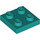 LEGO Dark Turquoise Plate 2 x 2 (3022 / 94148)