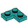 LEGO Dark Turquoise Plate 2 x 2 Corner (2420)