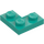 LEGO Dark Turquoise Plate 2 x 2 Corner (2420)