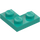 LEGO Dark Turquoise Plate 2 x 2 Corner (2420)