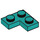 LEGO Turquoise foncé assiette 2 x 2 Coin (2420)