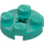 LEGO Dark Turquoise Plate 2 x 2 Round with Axle Hole (with &#039;+&#039; Axle Hole) (4032)