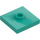 LEGO Dark Turquoise Plate 2 x 2 with Groove and 1 Center Stud (23893 / 87580)