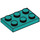 LEGO Turquoise foncé assiette 2 x 3 (3021)