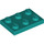 LEGO Turquoise Foncé assiette 2 x 3 (3021)