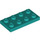 LEGO Donker turquoise Plaat 2 x 4 (3020)