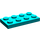 LEGO Dark Turquoise Plate 2 x 4 (3020)