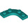 LEGO Dark Turquoise Plate 3 x 3 Rounded Corner (68568)